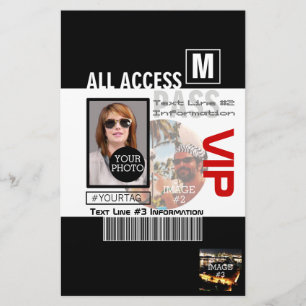 Papeterie Faites à votre propre passage de VIP 8 manières