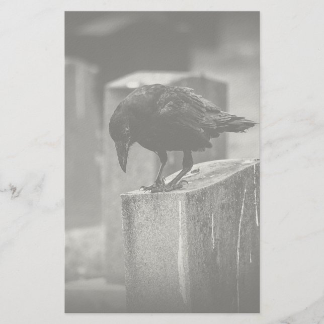 Papeterie Falln Cemetery Crow (Devant)