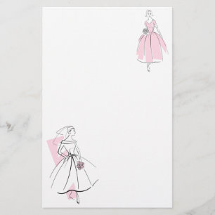 Papeterie Fashion Bride Group Papier rose