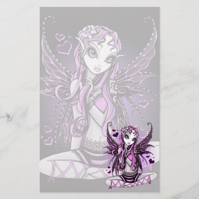 Papeterie féerique d'art de Valentine de ruban (Devant)