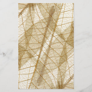 Papeterie Feuilles en dentelle beige crème pâle