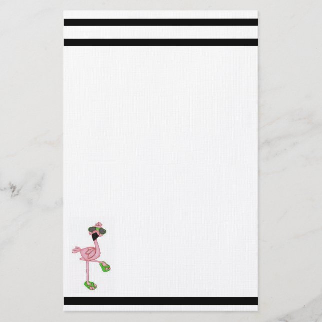 Papeterie Flamant rose (Devant)