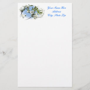 Papeterie Fleur de cornouiller stationnaire