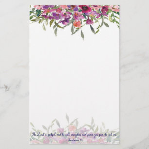Papeterie Fleur florale aquarelle fidèle 