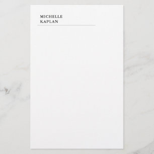 Papeterie Fleurs aquarelles modernes professionnelles noir b