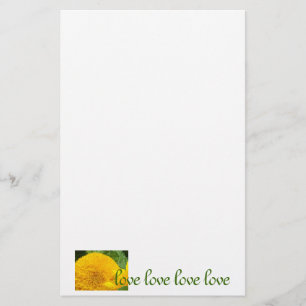 Papeterie Fleurs de tournesol Floral Amour Amour