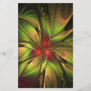 Papeterie Fleurs imaginaires fractales douces et tendres