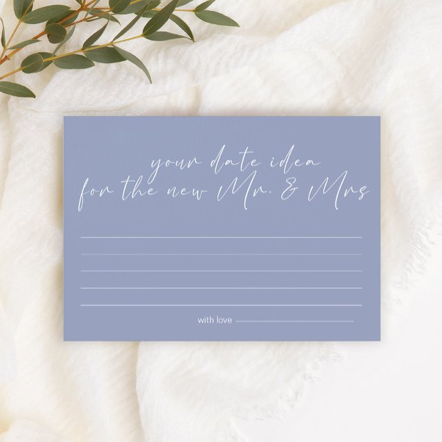 Papeterie Fleurs Périwinkle Date Nuit Idée Douche Jeu (Créateur téléchargé)