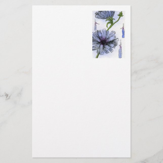 Papeterie florale "chickory" (Devant)