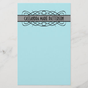 Papeterie Flourish Gray Deco