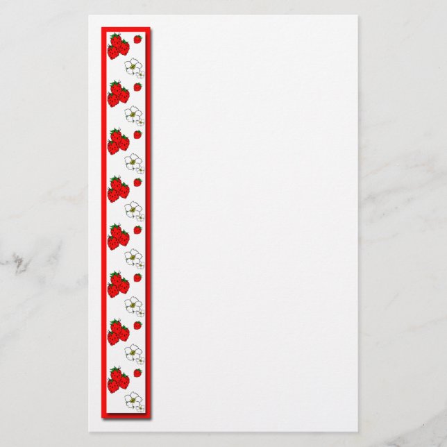 Papeterie Fraise et Fleurs (Devant)