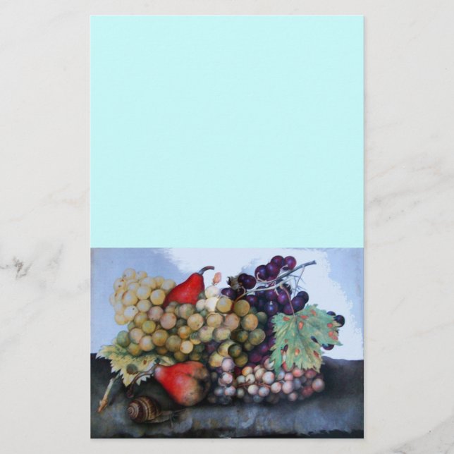 PAPETERIE FRUITS DE SAISON 1 - RAISONS ET PEARS (Devant)