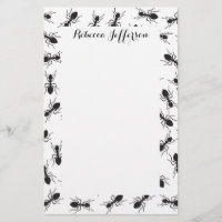Funny Black Ants Motif