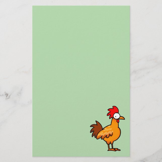 Papeterie Funny Cartoon Chicken Illustration (Devant)