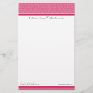 Papeterie Fuschia Stationery, un concepteur personnalisé et 