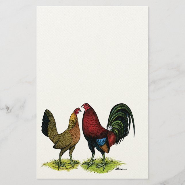 Papeterie Gamefowl Pair (Devant)