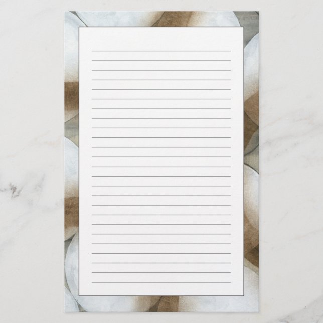 Papeterie Globes blancs et cercles Brown (Devant)