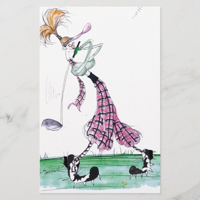 Papeterie golf de pleine oscillation, fernandes élégants (Devant)