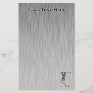 Papeterie Golfeur vintage ; Cool