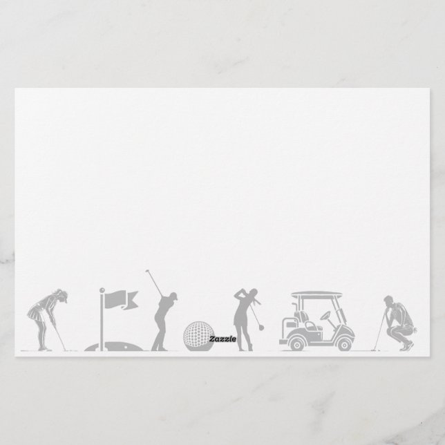 Papeterie Golfing Journey : Du thé au vert (Dos)