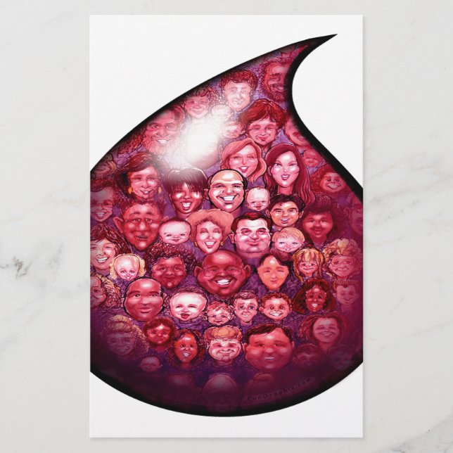 Papeterie Goutte de sang (Devant)