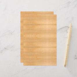 Papeterie Grain de bois d'or clair look Chauds couleurs Art