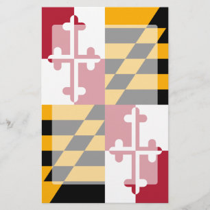 Papeterie Graphique du drapeau de l'État du Maryland