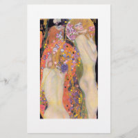 PAPETERIE : GUSTAV KLIMT : SERPENTS D'EAU II