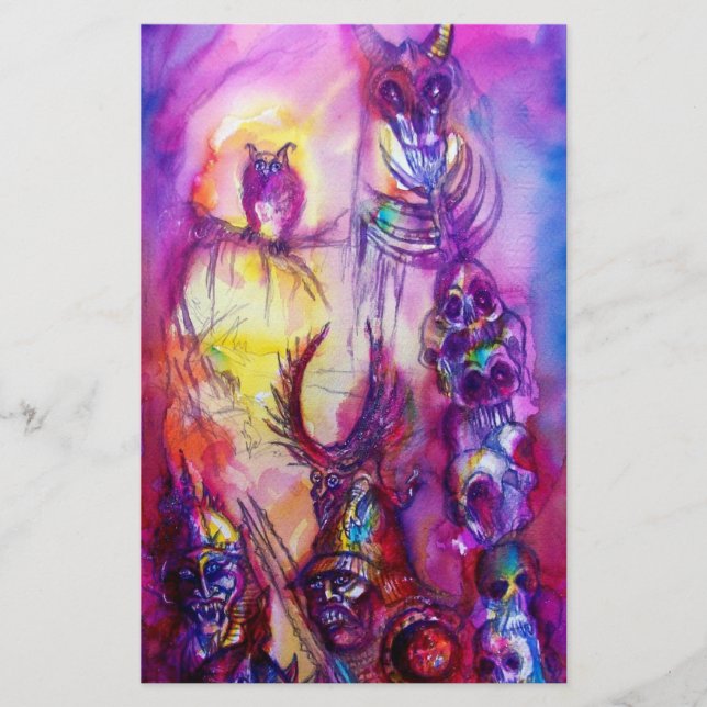 Papeterie HALLOWEEN MONSTERS / ORK WAR Imaginaire (Devant)