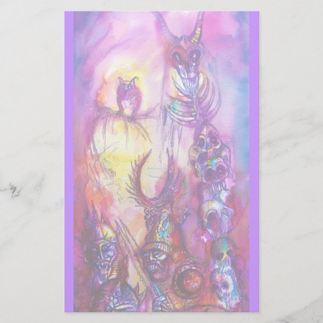 Papeterie HALLOWEEN MONSTERS / ORK WAR Imaginaire (Devant)