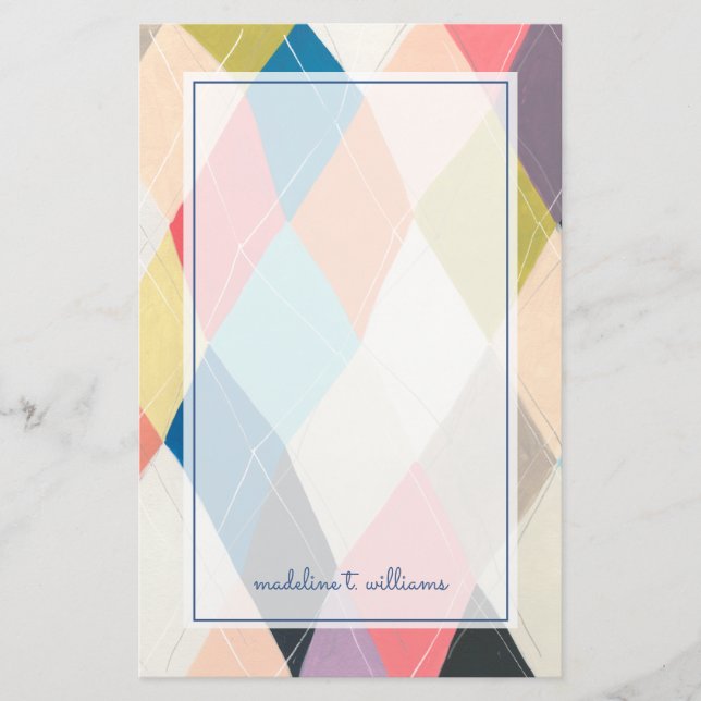 Papeterie Harlequin Hopscotch - Motif Jacquard (Devant)
