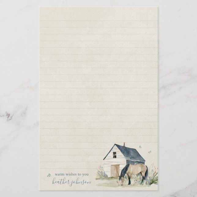 Papeterie Hearthlight Notes Prairie & Crinière Notes (Devant)