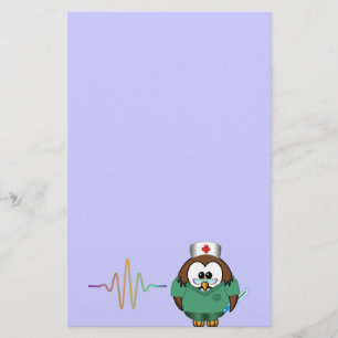 Papeterie hibou d'infirmière