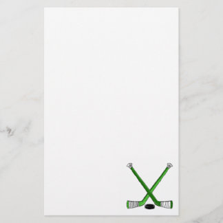 Papeterie Hockey vert