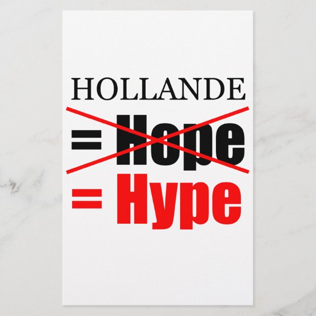 Papeterie Hollande Not Hope = Hype ! ! ! ! ! ! ! ! ! ! ! ! ! (Devant)