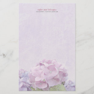 Papeterie Hortensias en pastel
