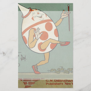 Papeterie Humpty Dumpty, Vintage Mère Goose Nursery Rhyme