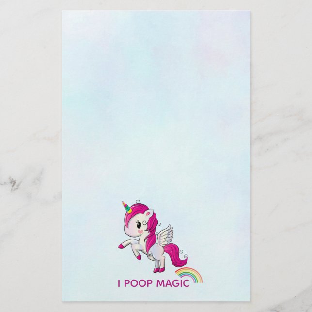 Papeterie I Poop Magic Funny Unicorne Dit (Devant)