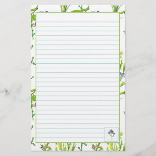 Papeterie Illustration plante Aquarelle Légumes Lins