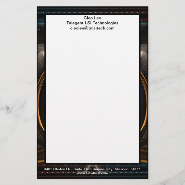 Papeterie Imperial View Fractal Art Stationnaire (Devant)