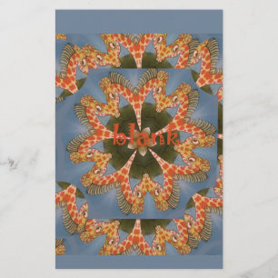 Papeterie Impression d'art Abstrait Giraffe