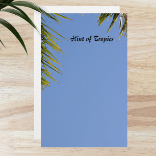 Papeterie Indice de Palmiers tropicaux Sky Blue