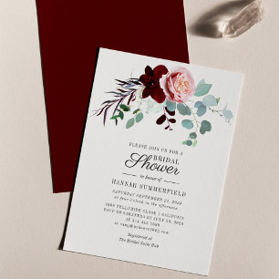 Papeterie Invitation à la douche nuptiale de Floral Eucalypt