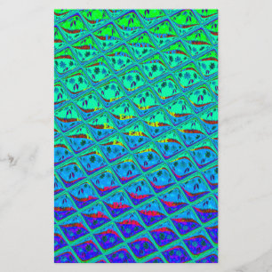 Papeterie Italien bleu sirène Motif Art Imprimer