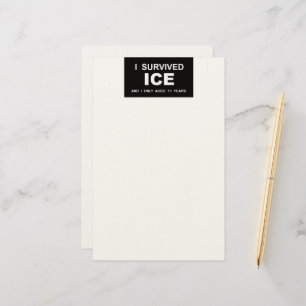 Papeterie J'ai survécu à ICE