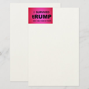 Papeterie J'ai survécu à tRUMP