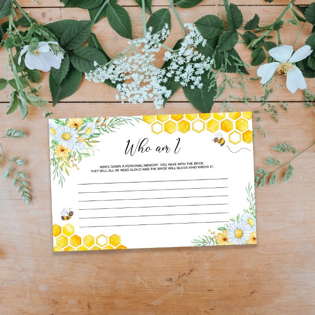 Papeterie Jeu de baby shower pour abeille mignonne (Créateur téléchargé)