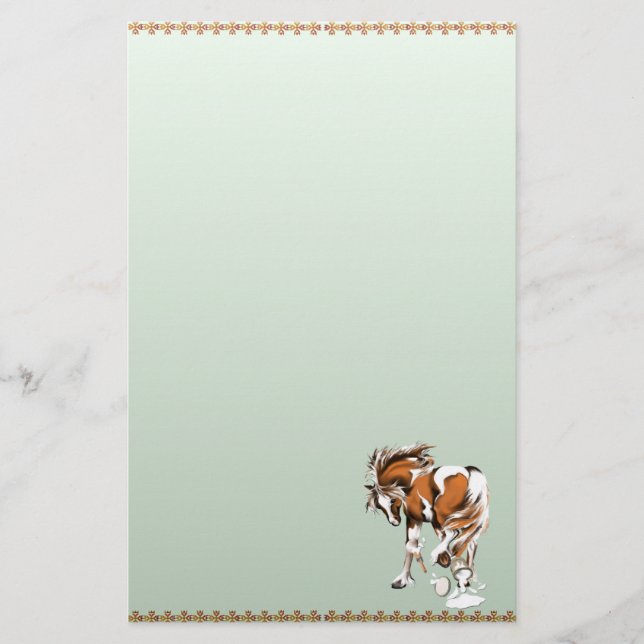 Papeterie Jeux avec les peintures stationery_vertical.v2. (Devant)