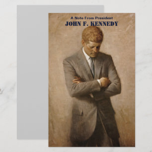 Papeterie John Kennedy Portrait de la Maison-Blanche préside