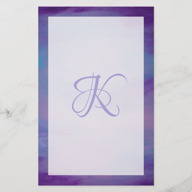 Papeterie Joli Pastels | Cloud rose mignon Ciel bleu violet (Devant)